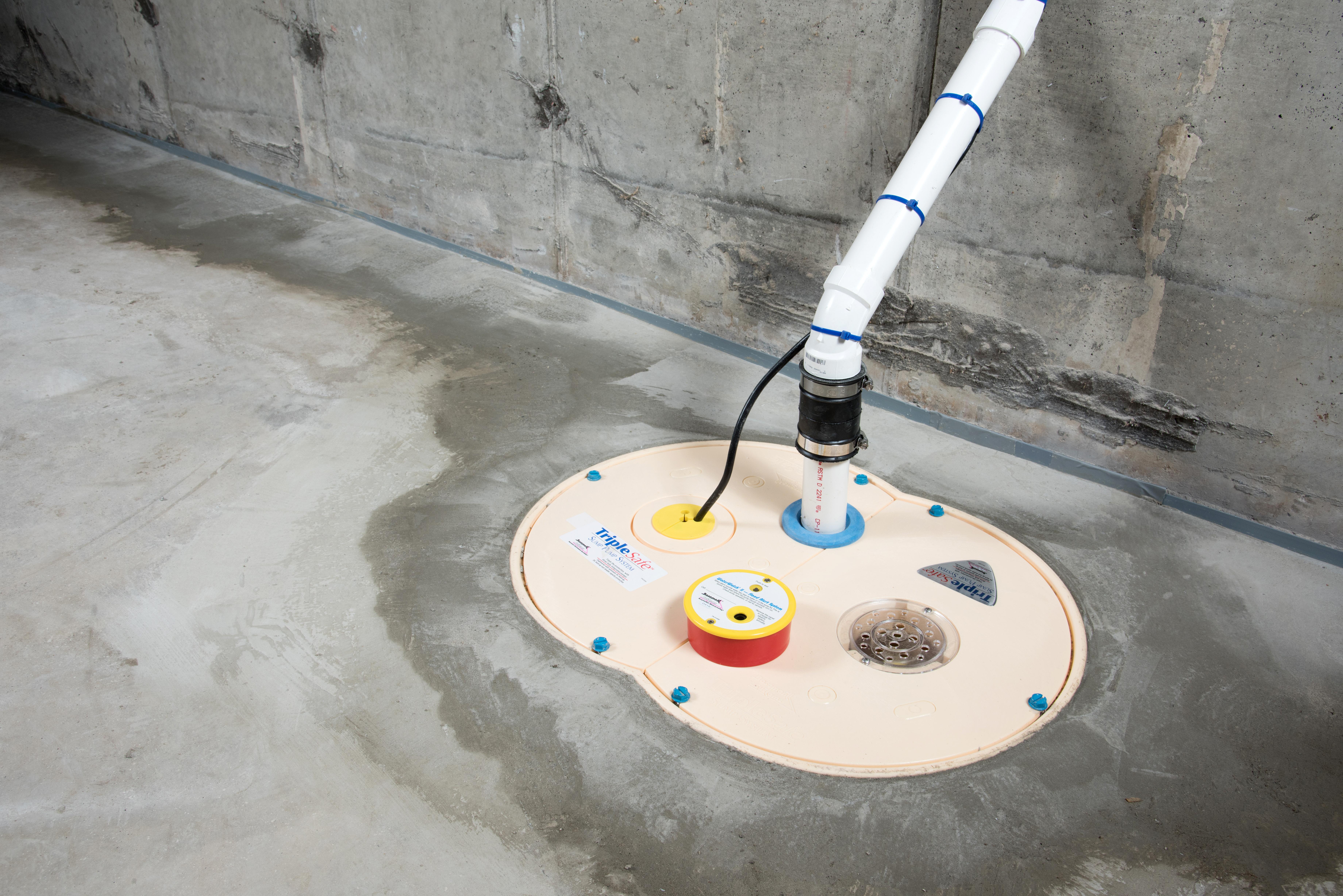 Finished sump pump installation in Colorado