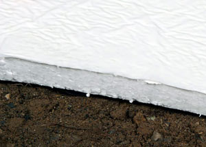 Insulation installed on a crawl space floor in Dillon
