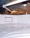 a sealed crawl space installation