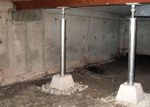 Crawl space jack post installation Kremmling