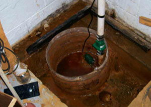 Extreme clogging and rust in a Leadville sump pump system
