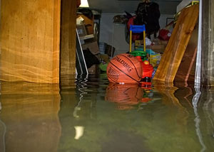 Flooded basement in Vail